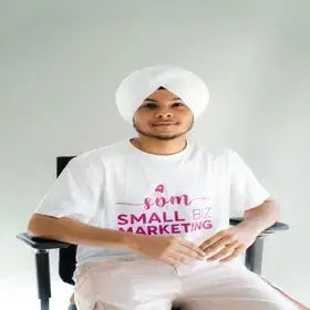 Jagseer Singh, Head of Graphic Designing at SBM, in a creative workspace