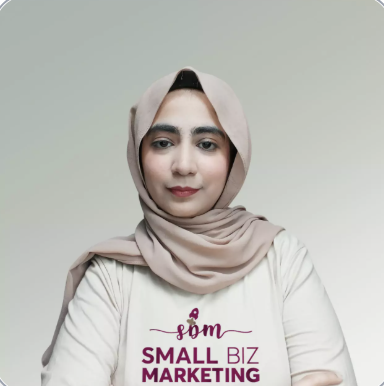 Amna Zaka, Sr.Graphic Designer at SBM, portrait photo